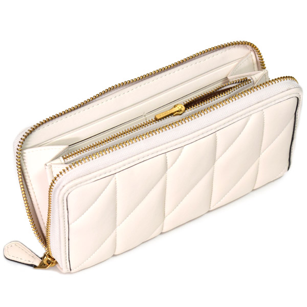 COACH】コーチ ナッパレザー ピロー キルティング ロゴ アコーディオン