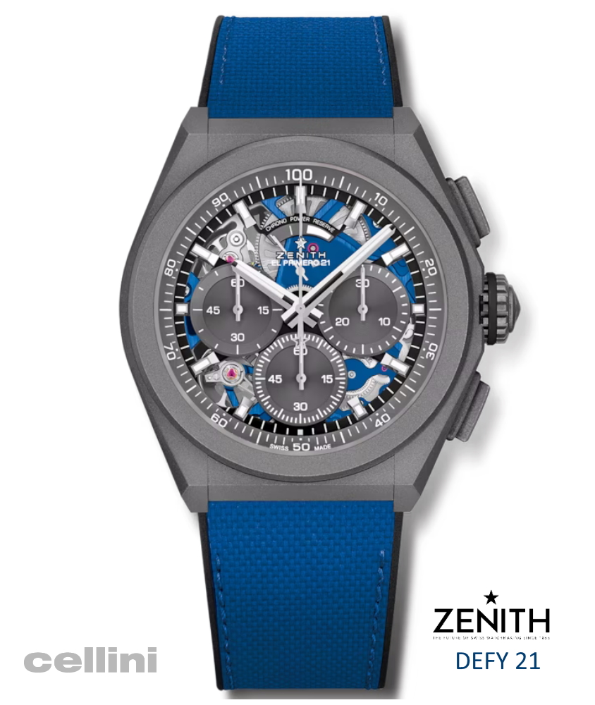 Defy 21 UltraBlue | Zenith | CelliniJewelers.com 430 Park Avenue, NYC
