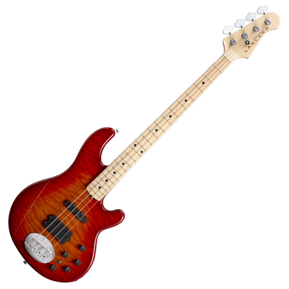 LAKLAND SK-4DX Cherry Sunburst Maple FB エレキベース(レイクランド