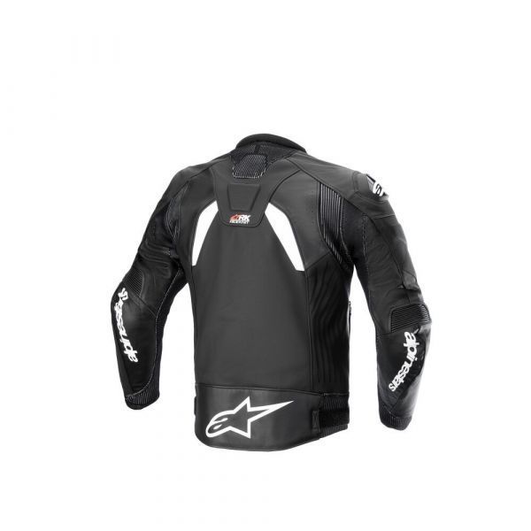 Alpinestars GP Plus R V4 Rideknit Lth Jacket Blk Whi + Free Shipping!