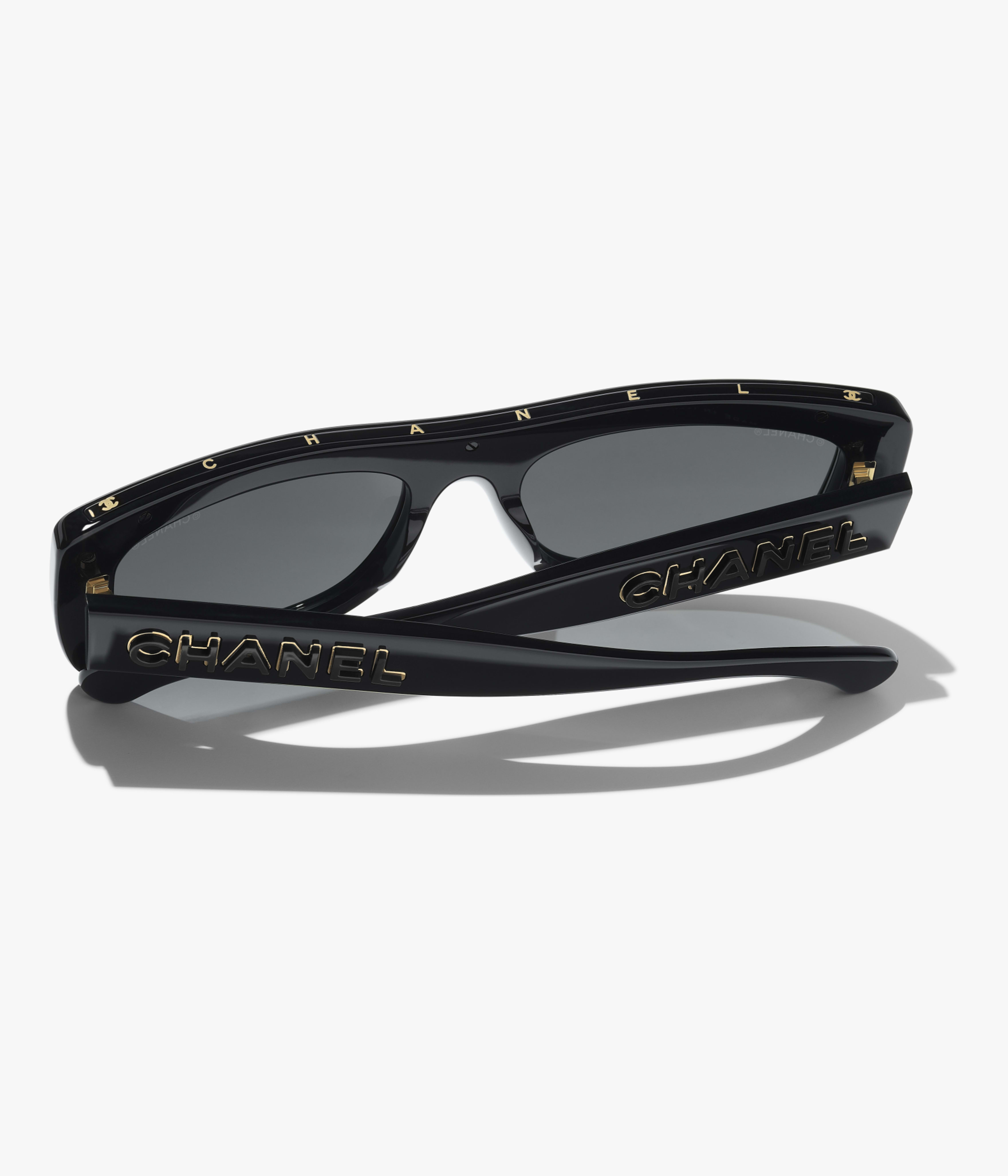 CHANEL サングラス: レクタングル シェイプ サングラス, アセテート