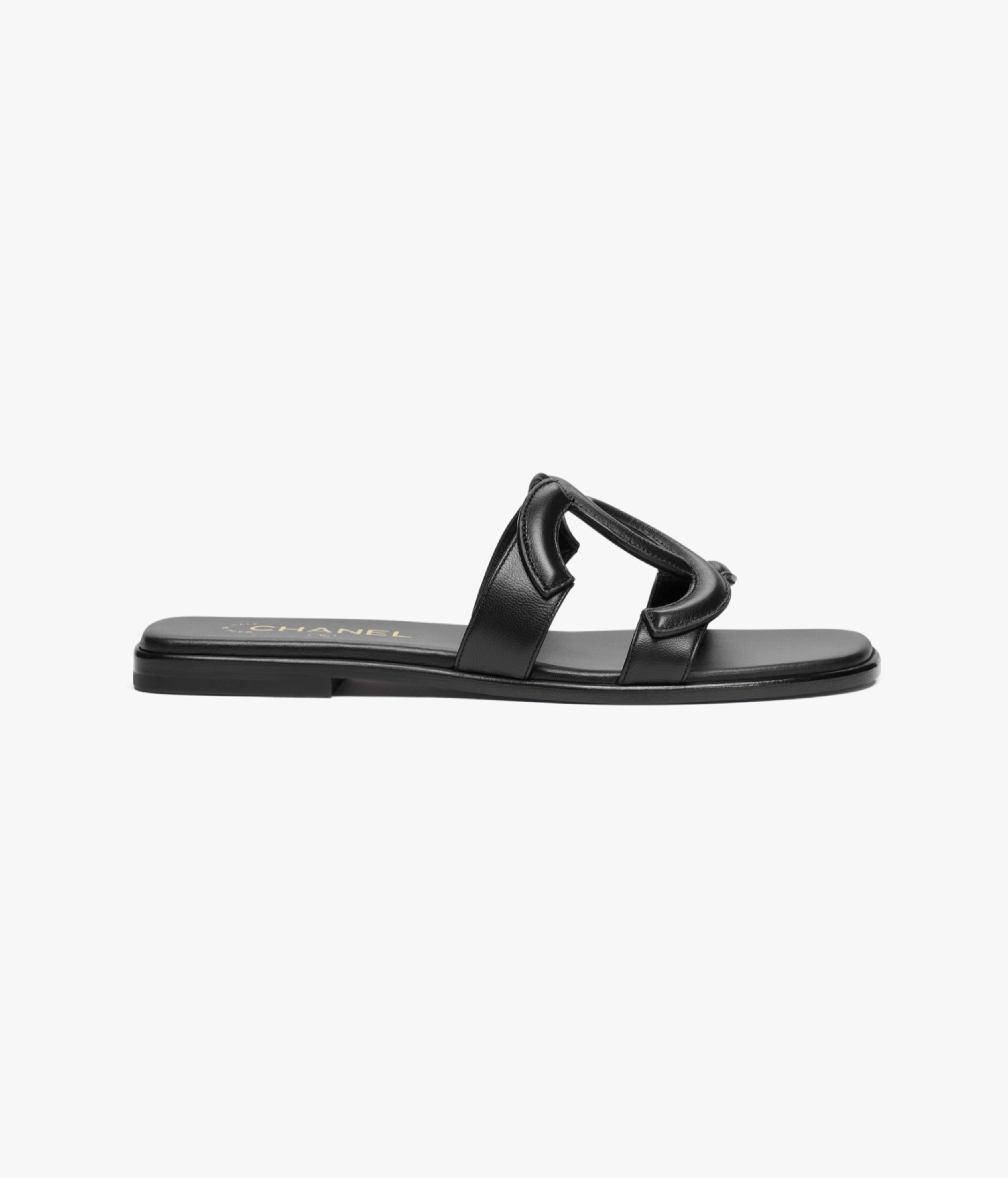 ミュール - ラムスキン、ブラック — ファッション | CHANEL シャネル