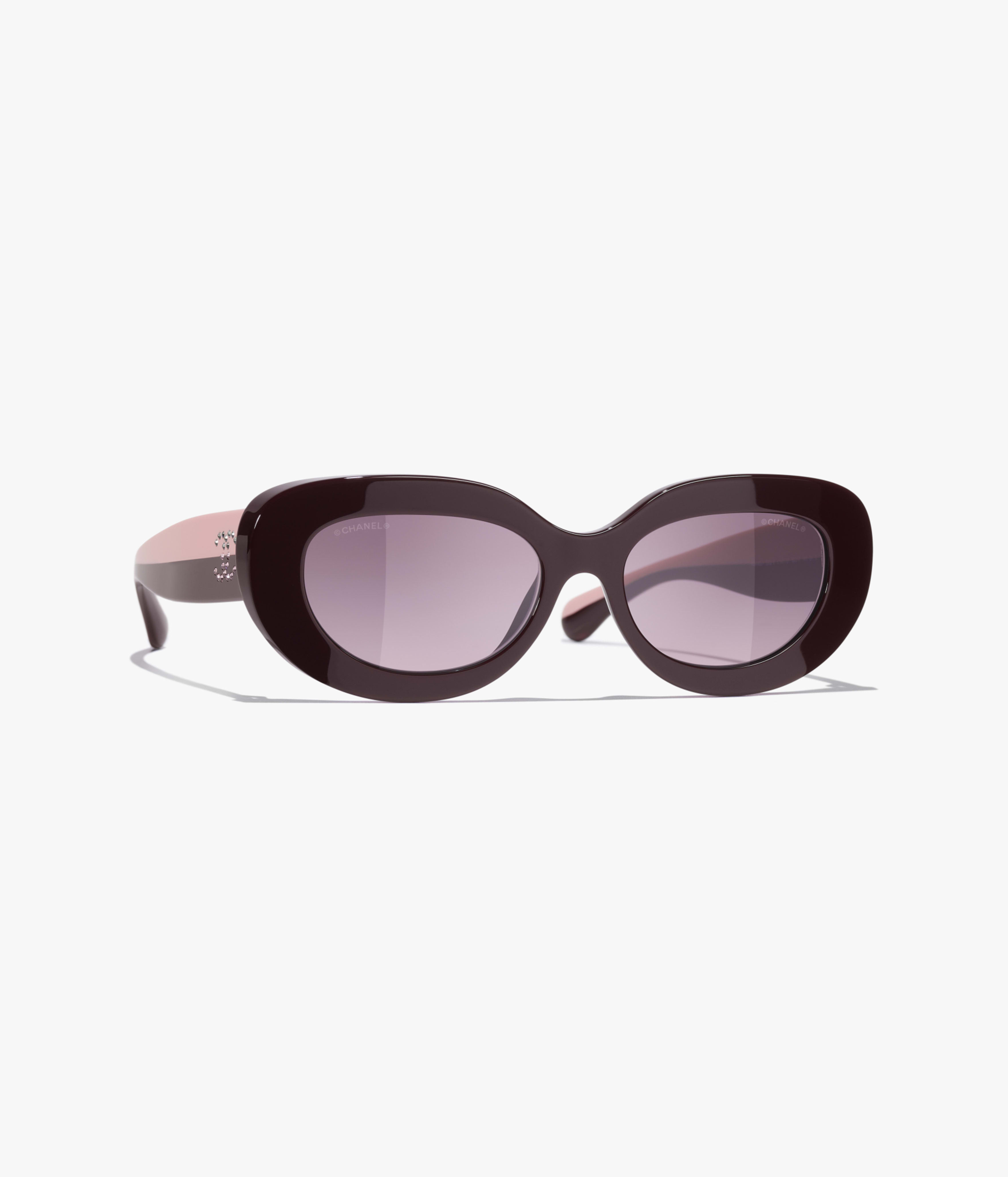 CHANEL サングラス: オーバル シェイプ サングラス, アセテート 5562B