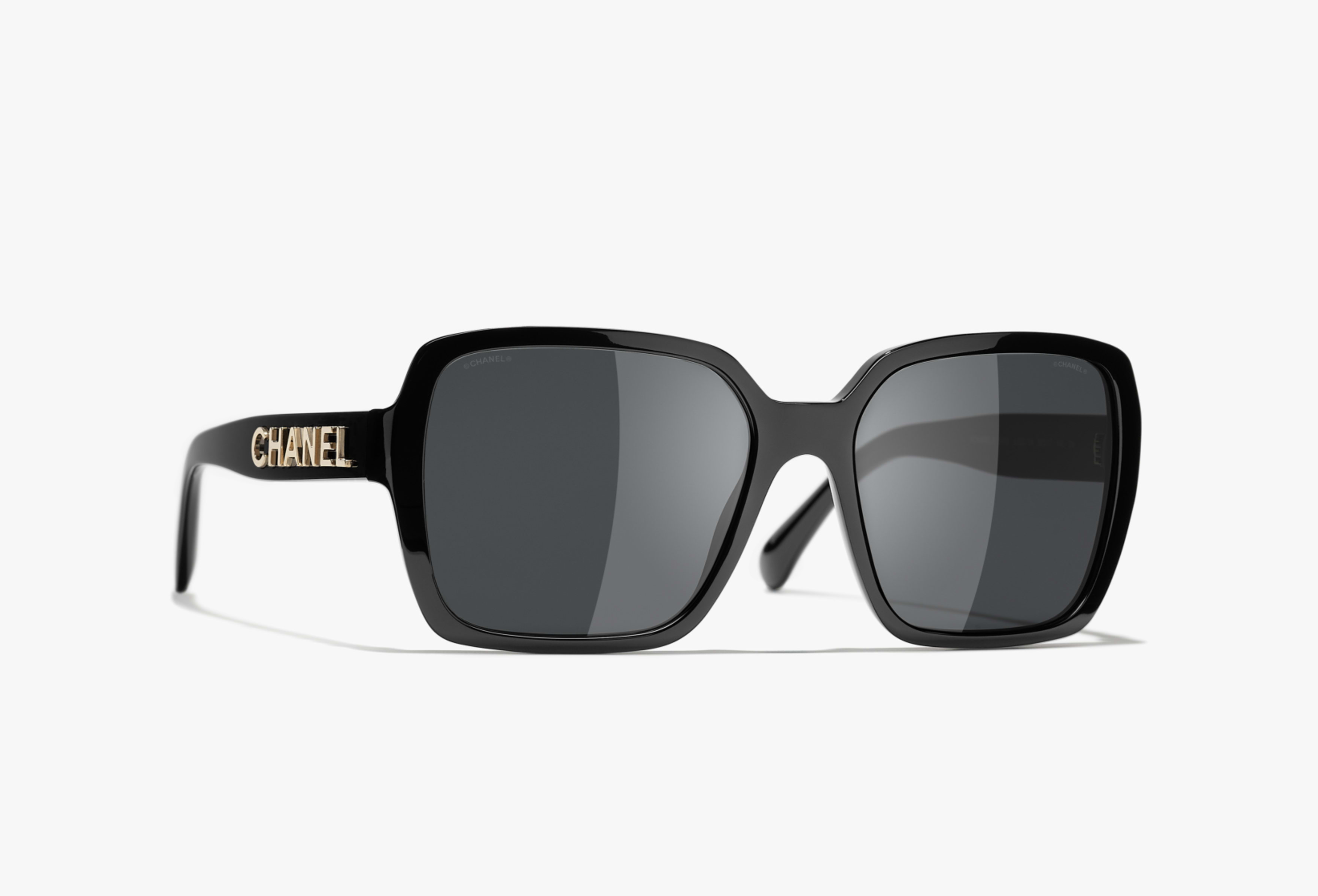 CHANEL サングラス: スクエア シェイプ サングラス, アセテート 5408
