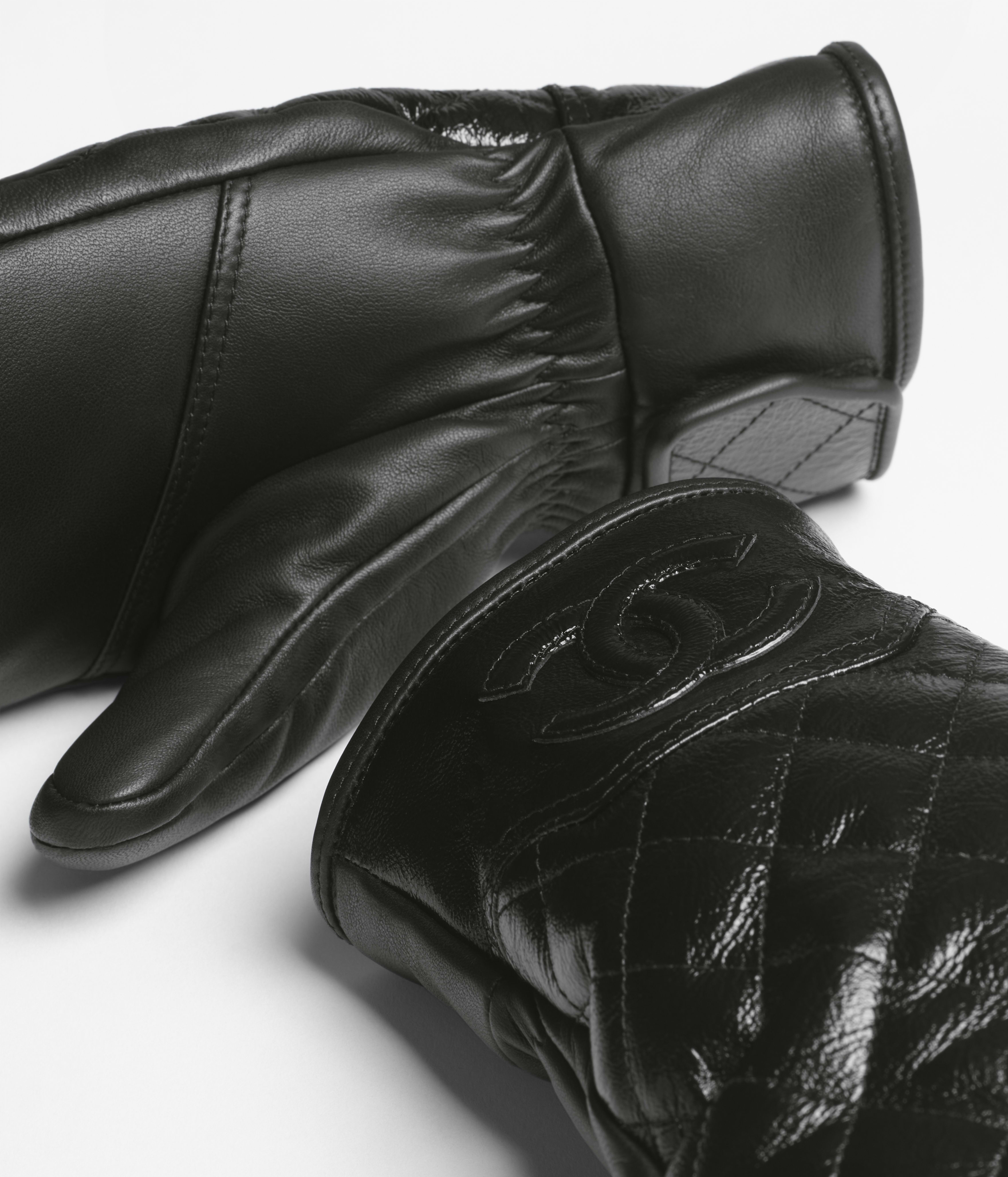 ミトン - ラムスキン、ブラック — ファッション | CHANEL シャネル