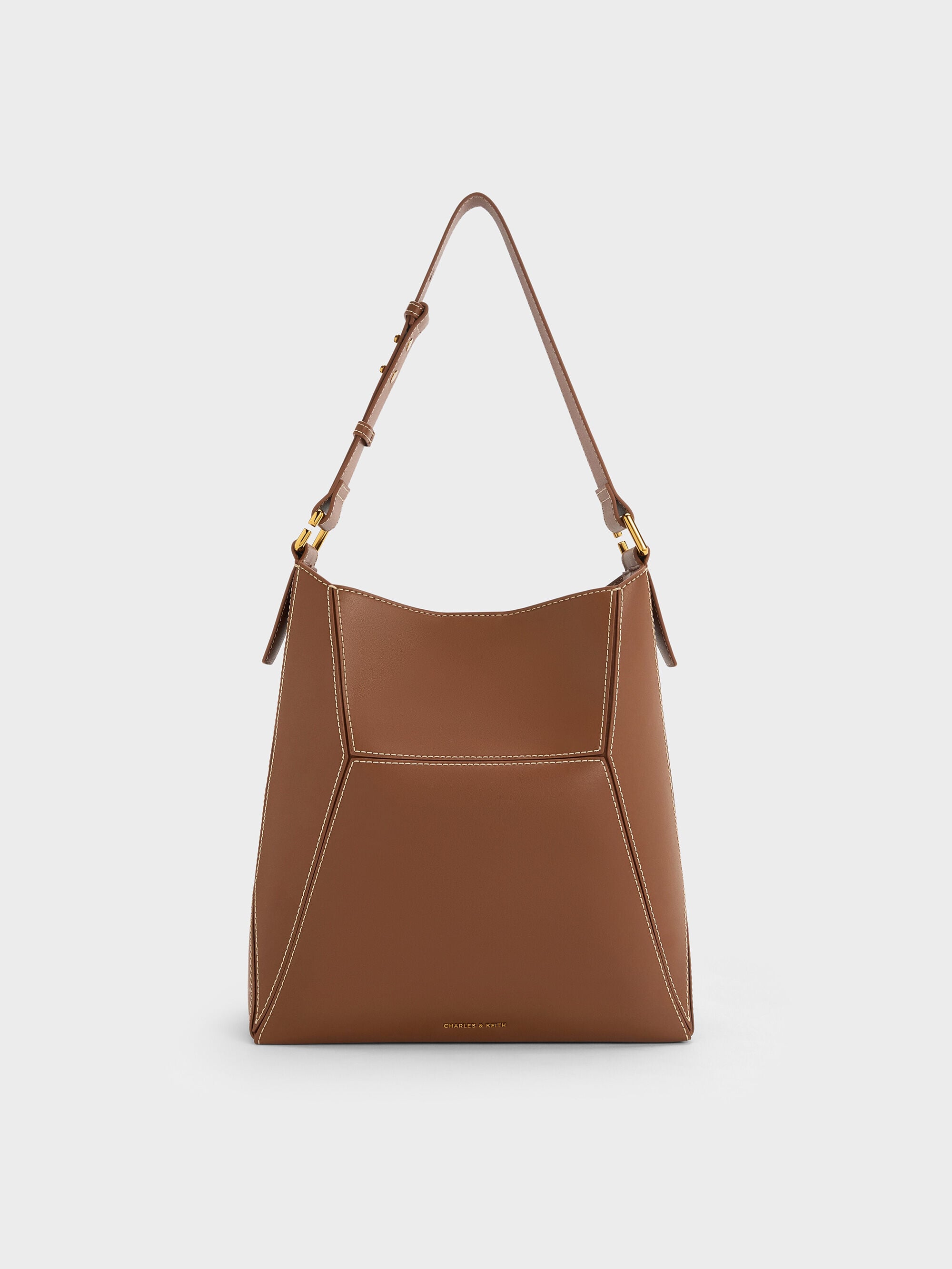 トートバッグ(レディース) - ブラウン | CHARLES & KEITH (チャールズ