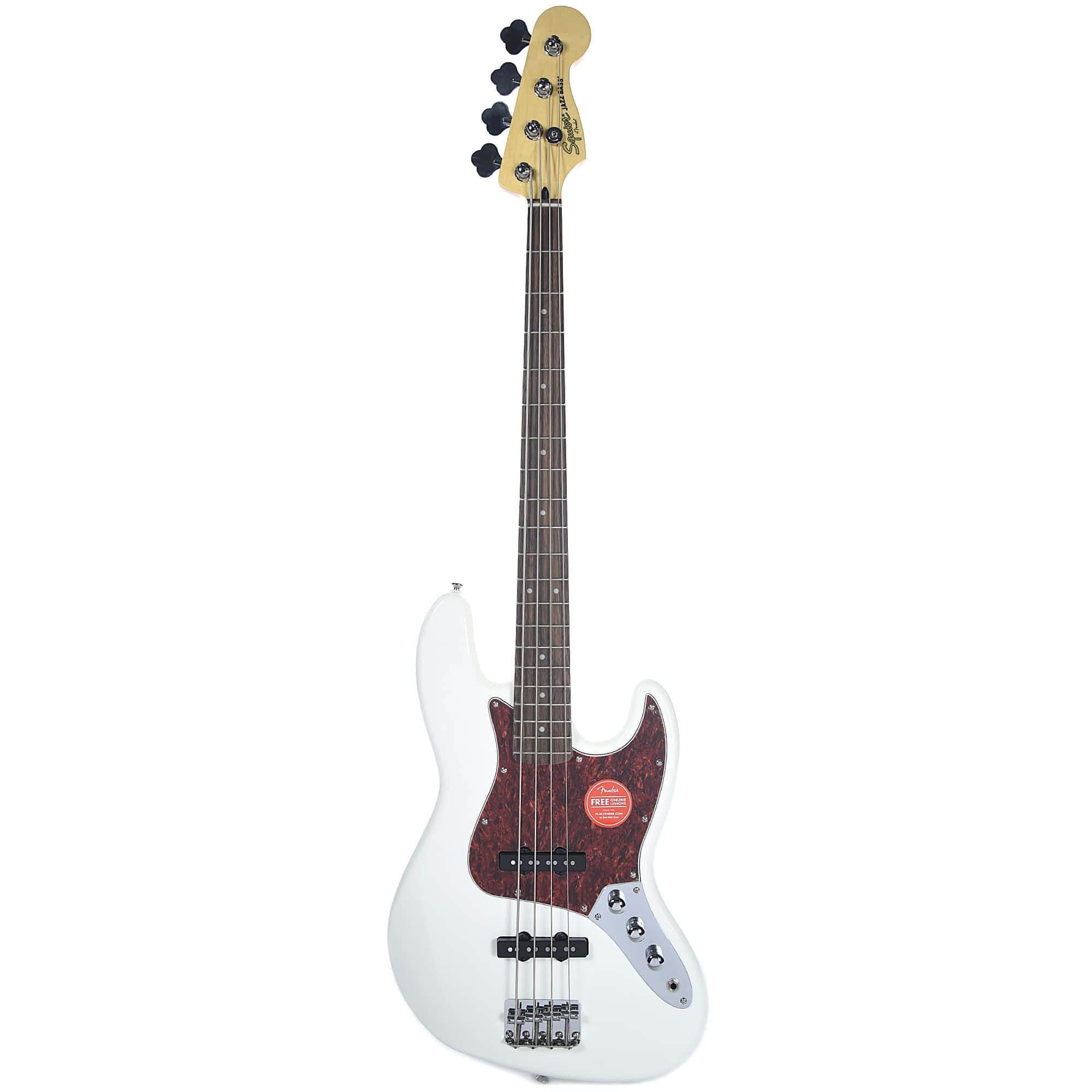 Squier Vintage Modified Jazz Bass Olympic White w/Fender Gig Bag