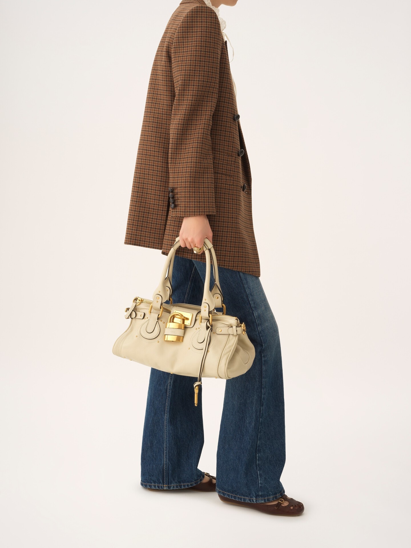グレインレザー製Paddingtonバッグ 白 - Chloé