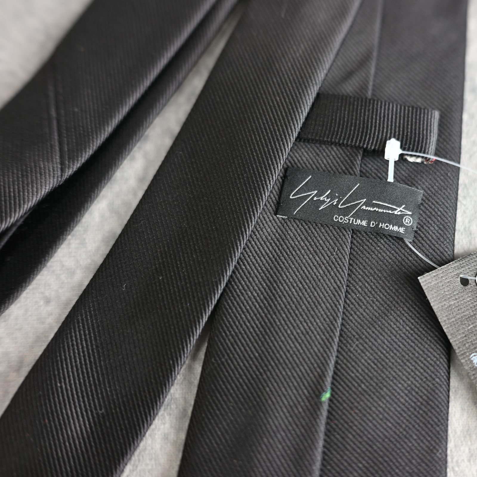 yohji yamamoto - ダービータイB ・ フラワーパターン JQ （BLACK