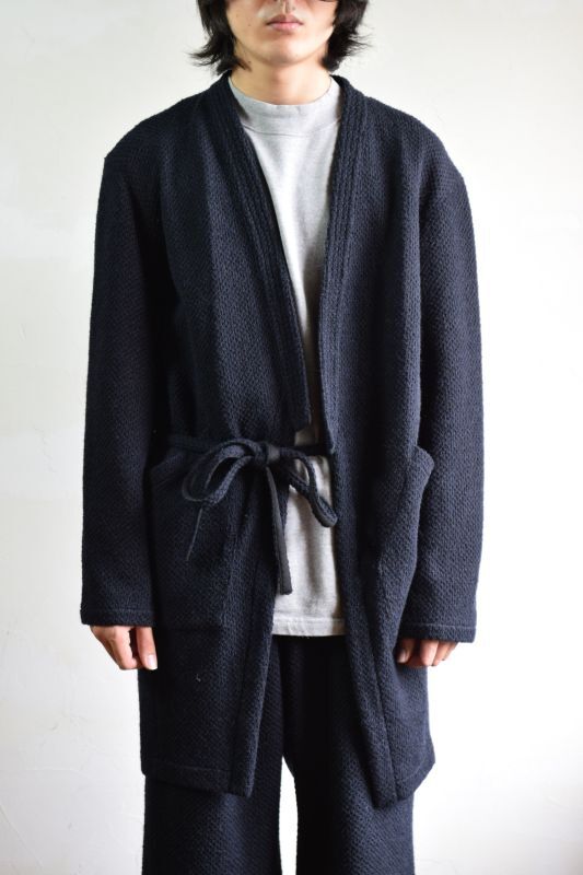 SALE】m's braque (エムズ ブラック) KIMONO LONG CARDIGAN [NAVY]