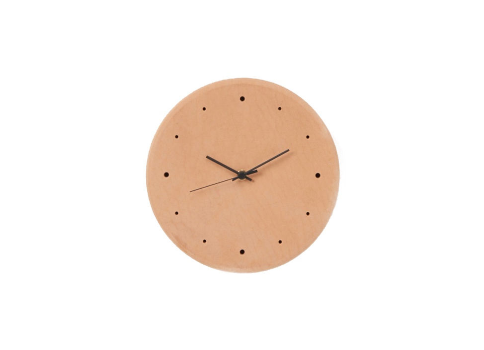 Hender Scheme / エンダースキーマ】Leather clock 時計 / Naturalの
