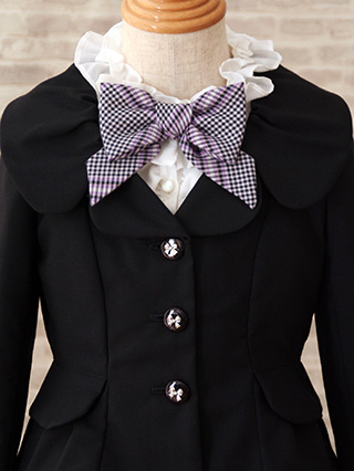 メゾピアノ ピンクのツイードジャケットセレモニースーツ 120