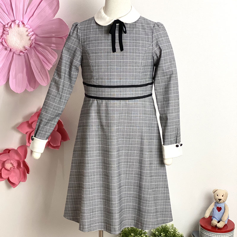 組曲 グレンチェックのクラシカルワンピース 150/160(サイズ160