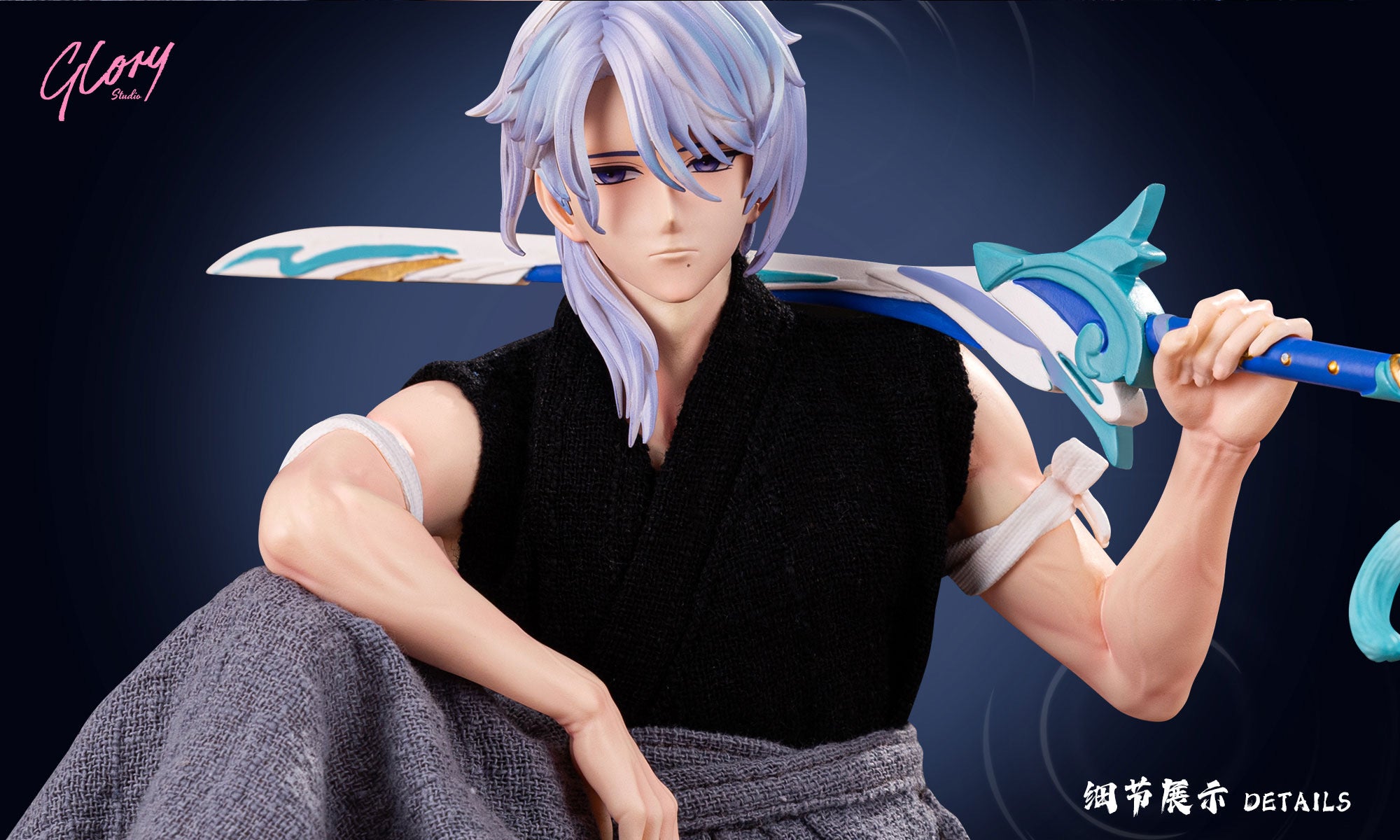 Genshin Impact Glory Studio Kamisato Ayato Resin Statue