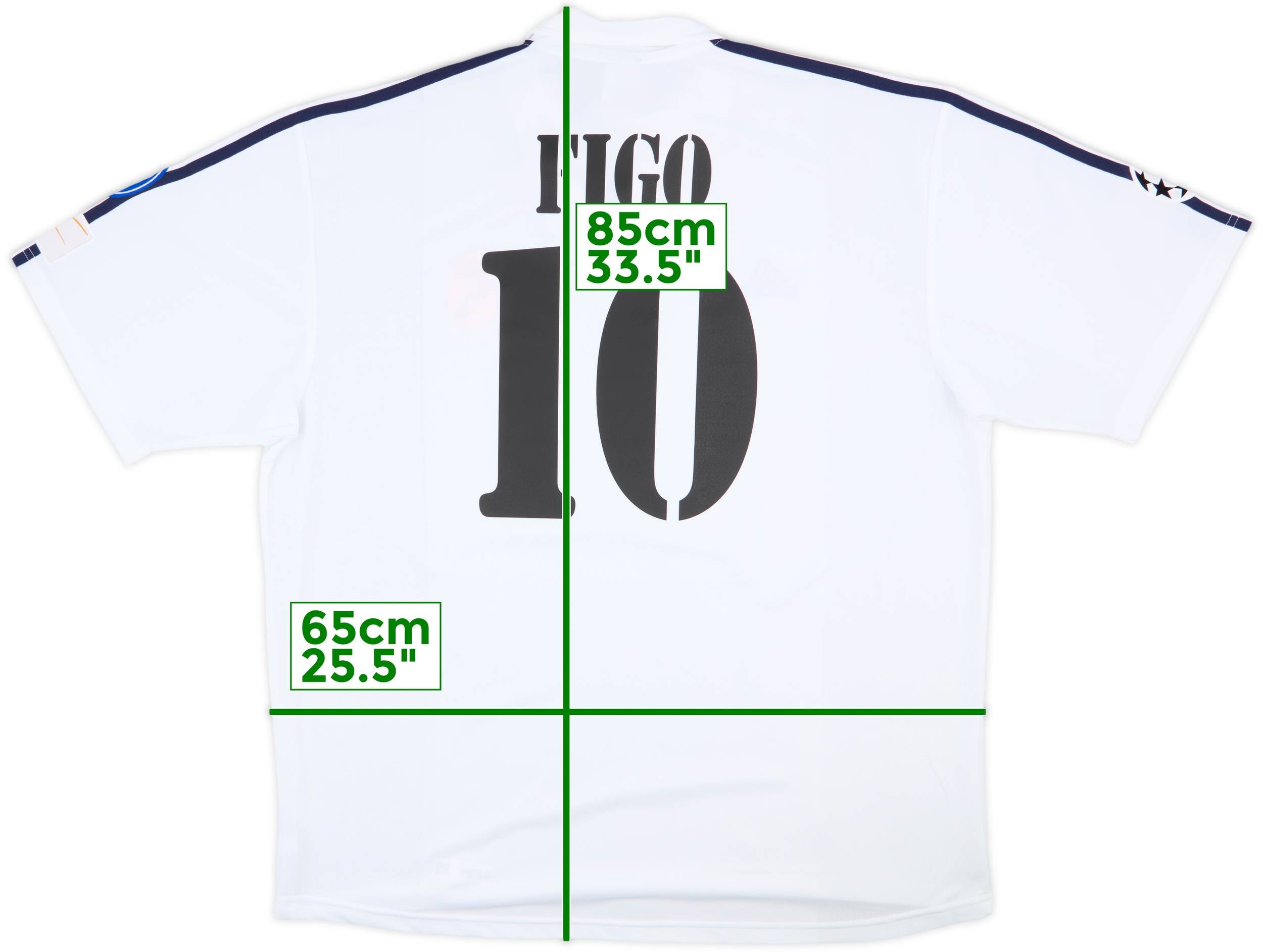 2001 Real Madrid Home Shirt Figo #10 (XXL)