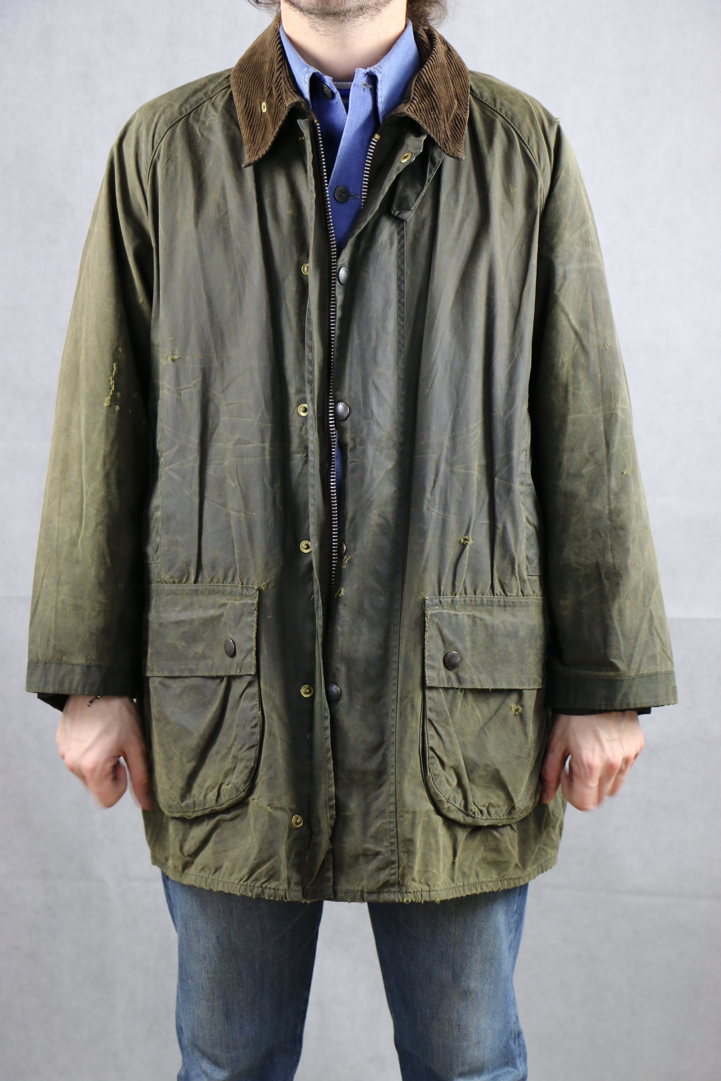 Barbour Gamefair C44 / 112CM Wax Jacket green ~ Vintage Store