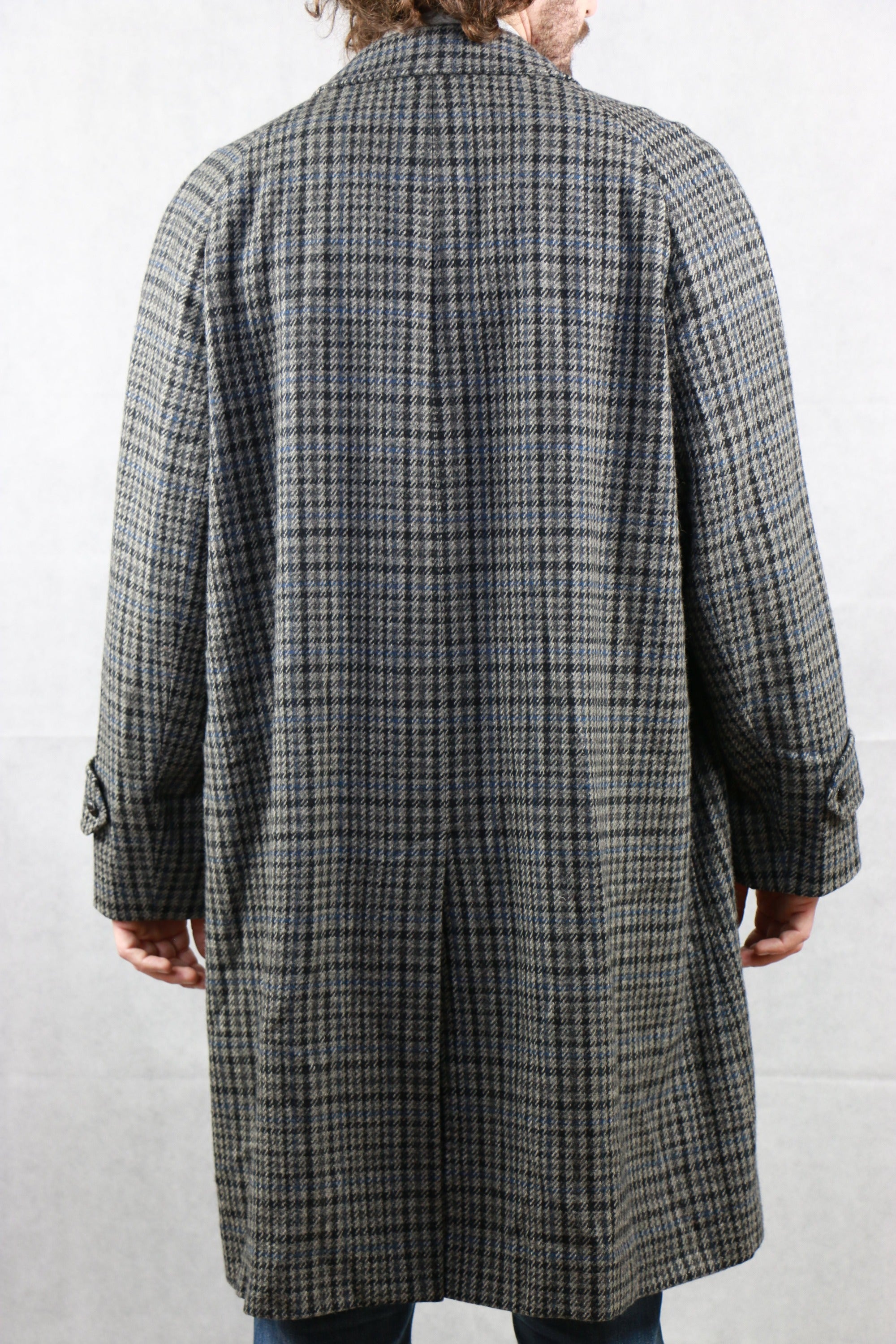 Aquascutum Checkered Wool Coat ~ Vintage Store Clochard92.com
