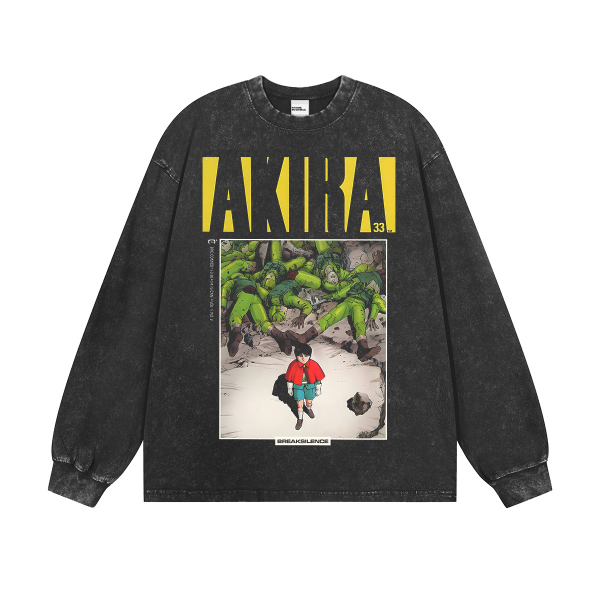 2 Unisex Vintage Design AKIRA Long Sleeve T-shirt 男女兼用 ユニ