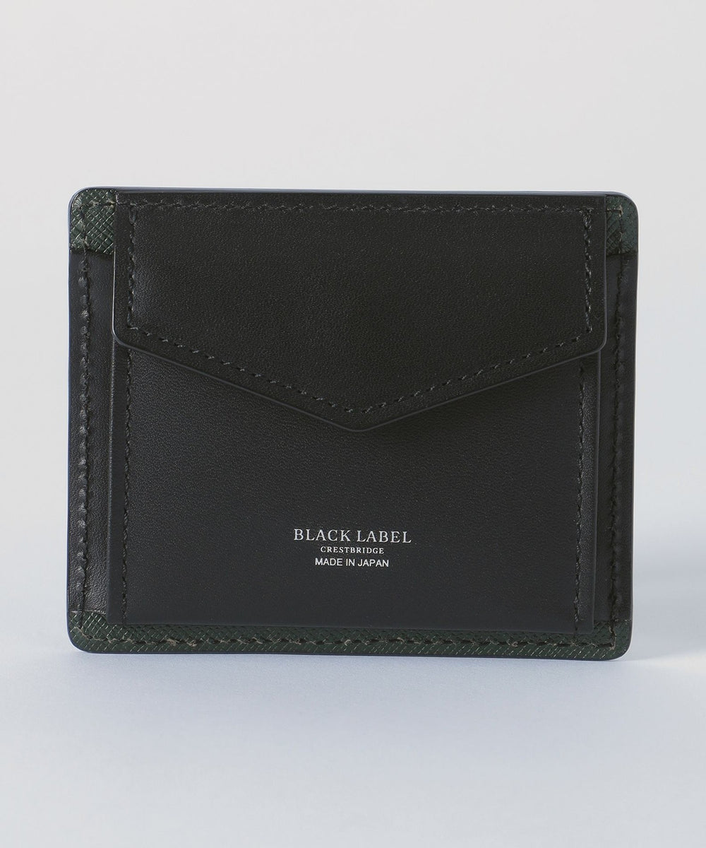 バイカラークレストブリッジチェックミニスナップウォレット