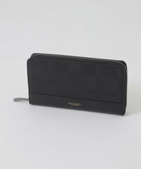 エンボスチェックラウンドジップウォレット（ウォレット/ケース