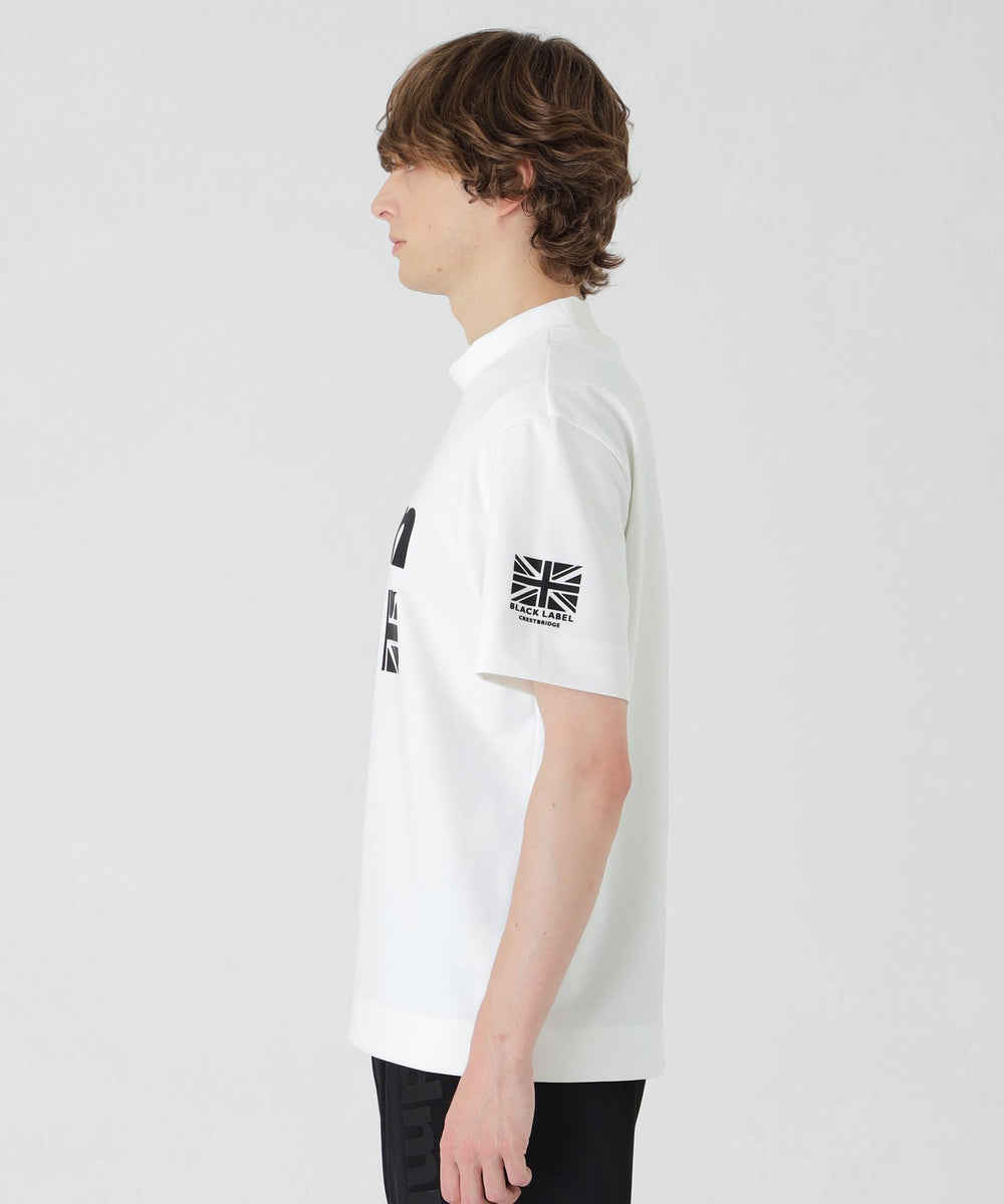 BLACK lab.×Admiral】シャドーチェックロゴグラフィックTシャツ