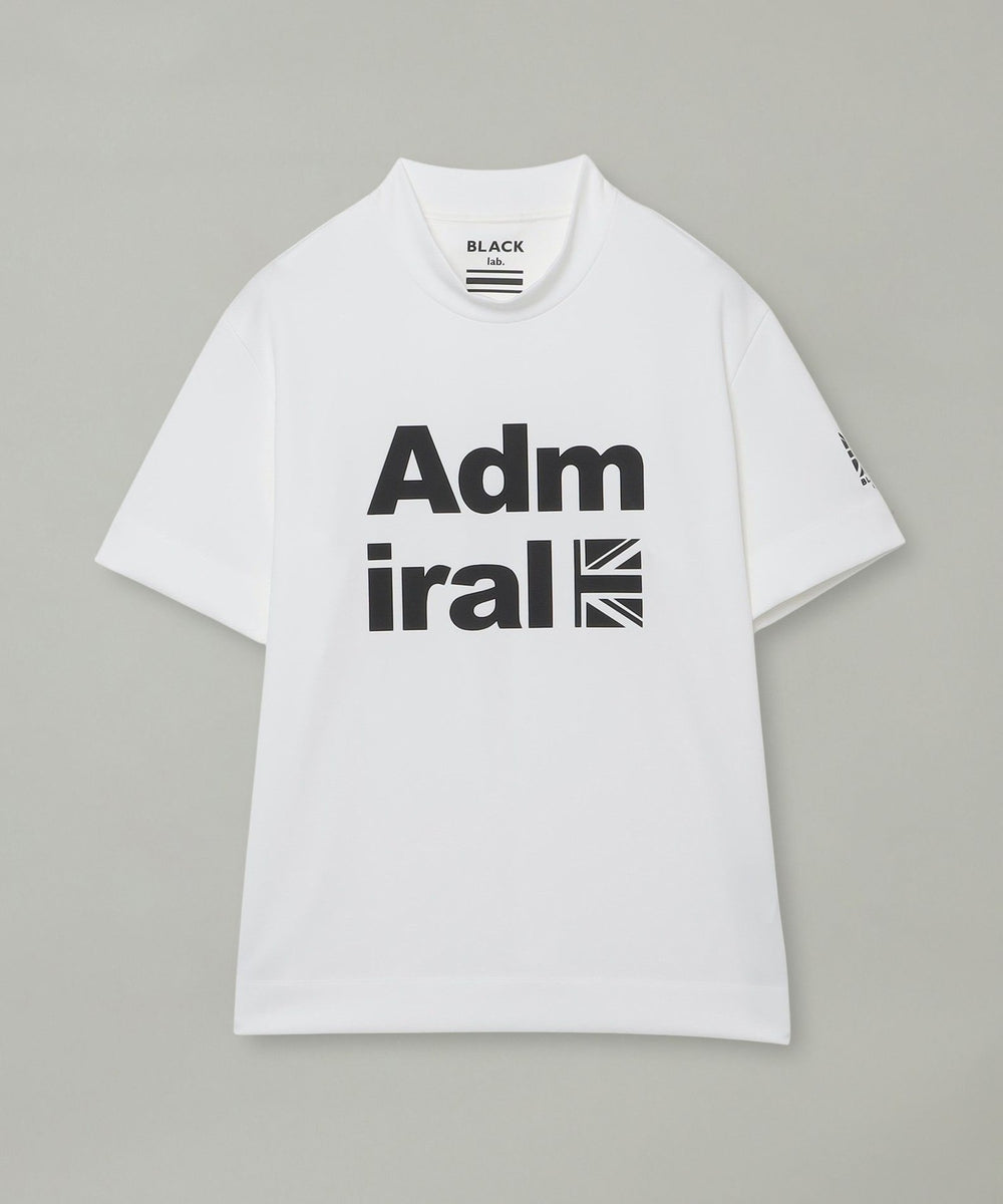 BLACK lab.×Admiral】シャドーチェックロゴグラフィックTシャツ