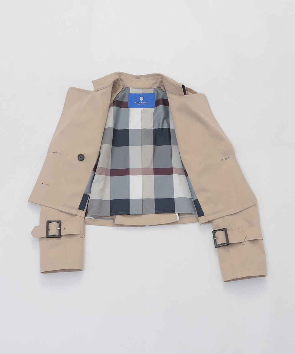 ライトギャバジンショートトレンチ（ジャケット/ブルゾン）｜BLUE