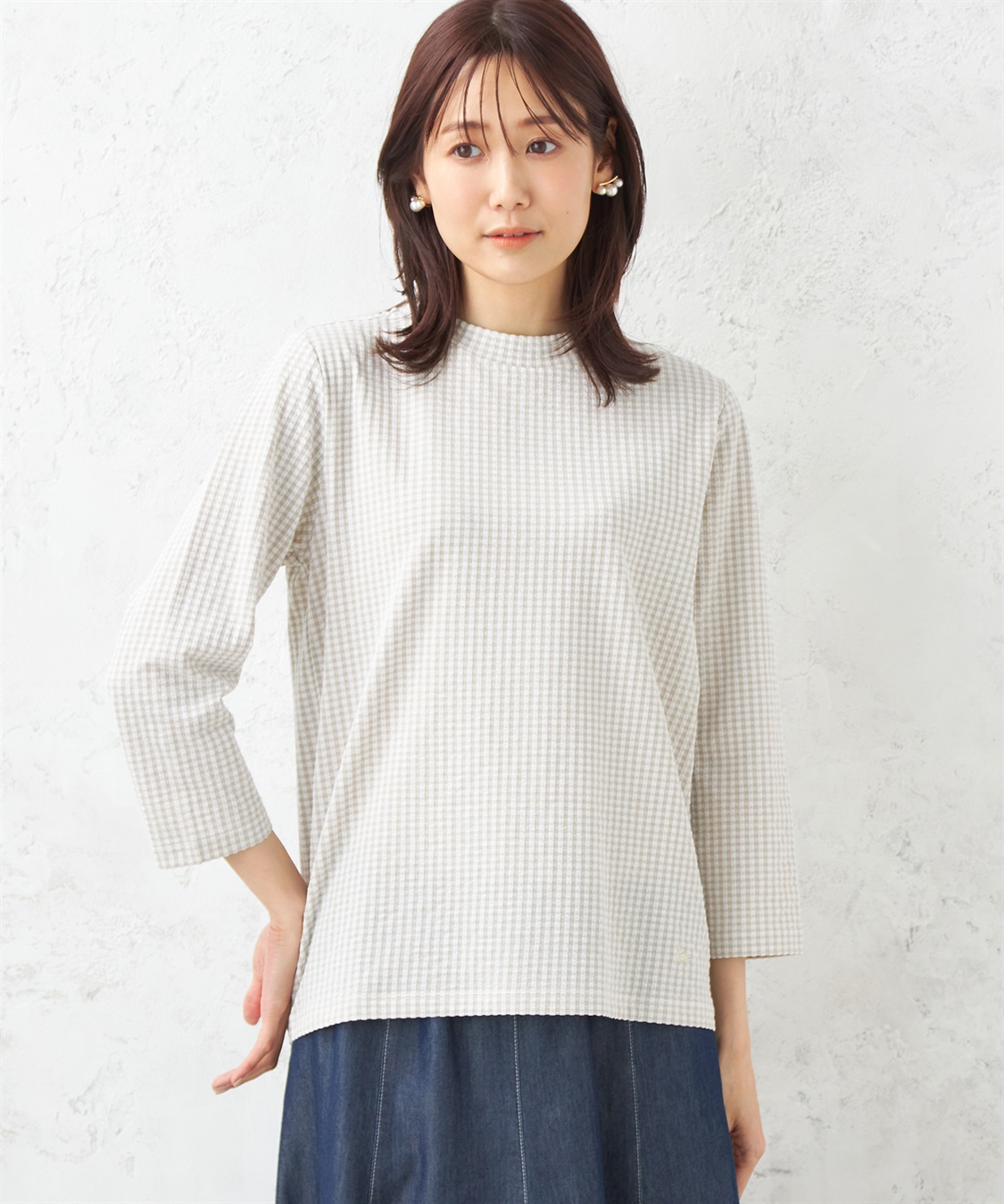 ギンガムチェックプルオーバー DECOY｜クロスプラス公式通販サイト