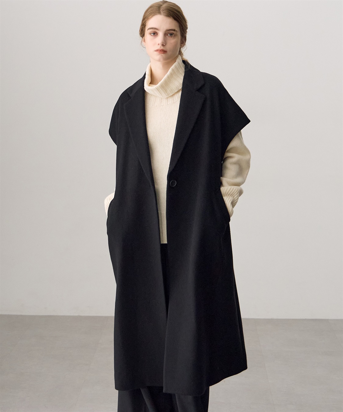 ウール混ロングベスト ATSURO TAYAMA｜クロスプラス公式通販サイト