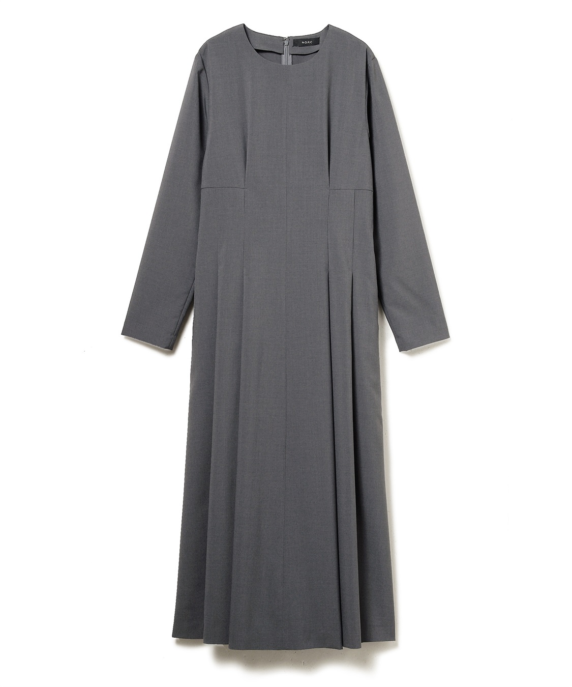 ウォシャブルタックフレアワンピース【CLEAN MOTION】 N.O.R.C｜クロス