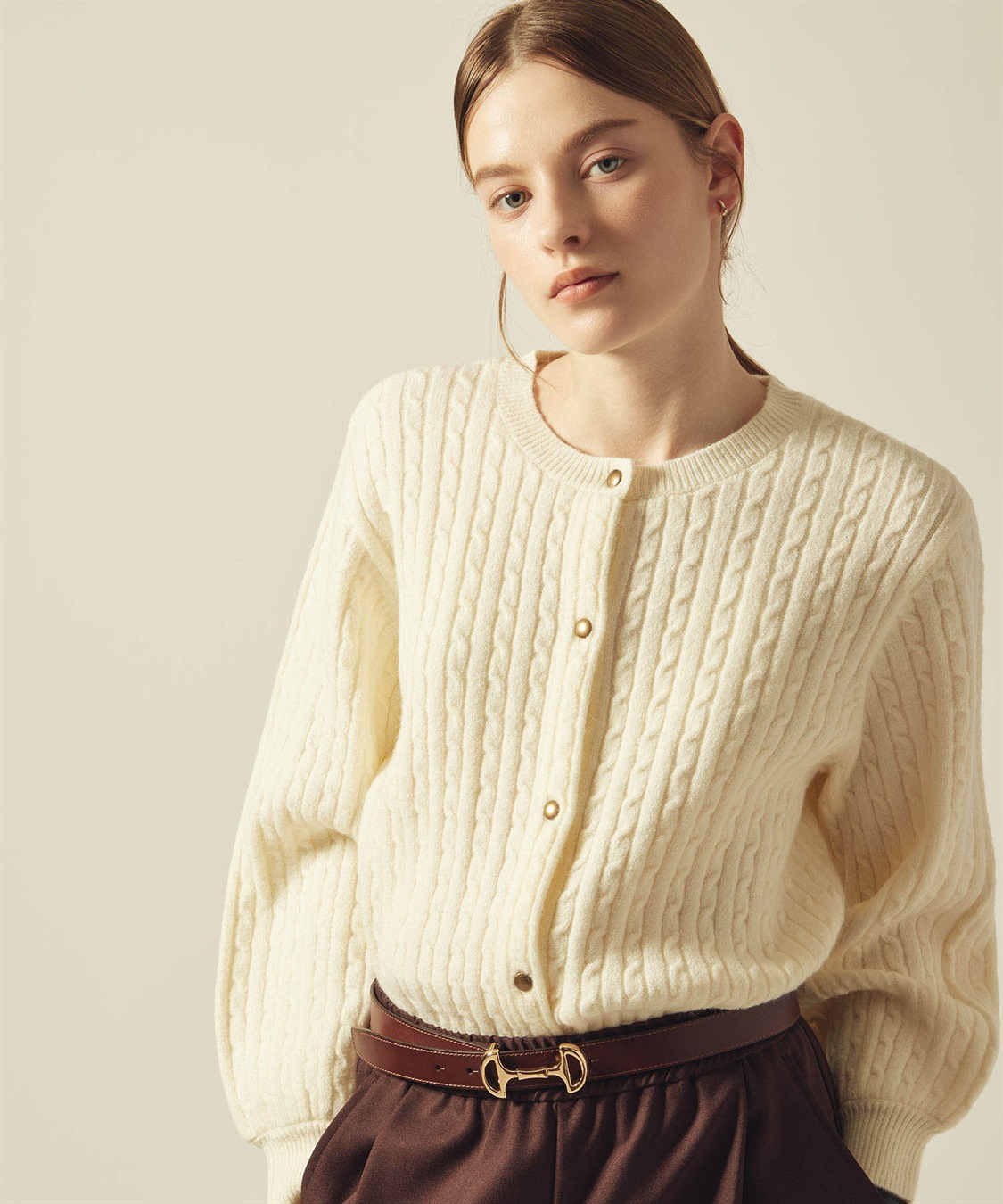 ケーブルニットカーディガン LE SOUK HOLIDAY｜クロスプラス公式通販サイト