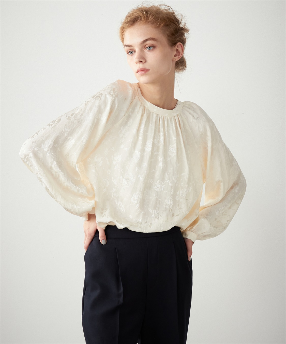 ジャガードブラウス LE SOUK HOLIDAY｜クロスプラス公式通販サイト