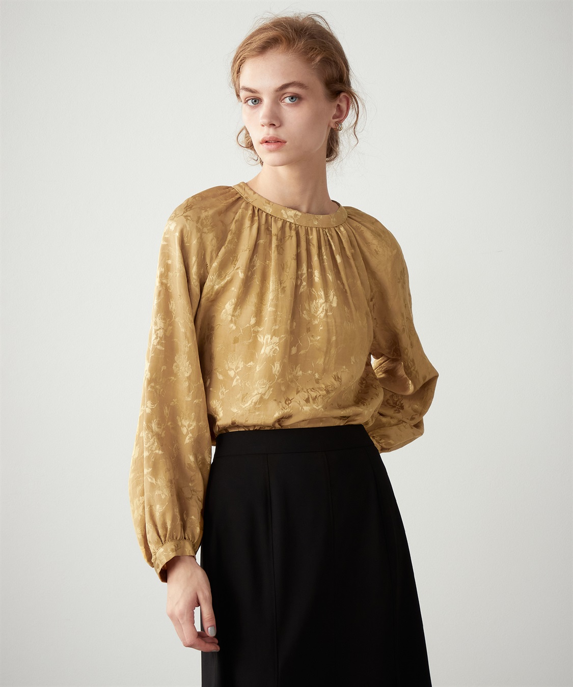 ジャガードブラウス LE SOUK HOLIDAY｜クロスプラス公式通販サイト