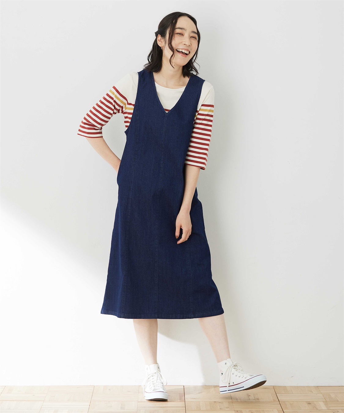 デニムジャンパースカート DECOY｜クロスプラス公式通販サイト