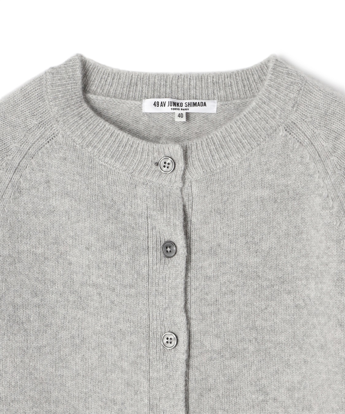 クルーネックカシミアカーディガン 49AV JUNKO SHIMADA｜クロスプラス