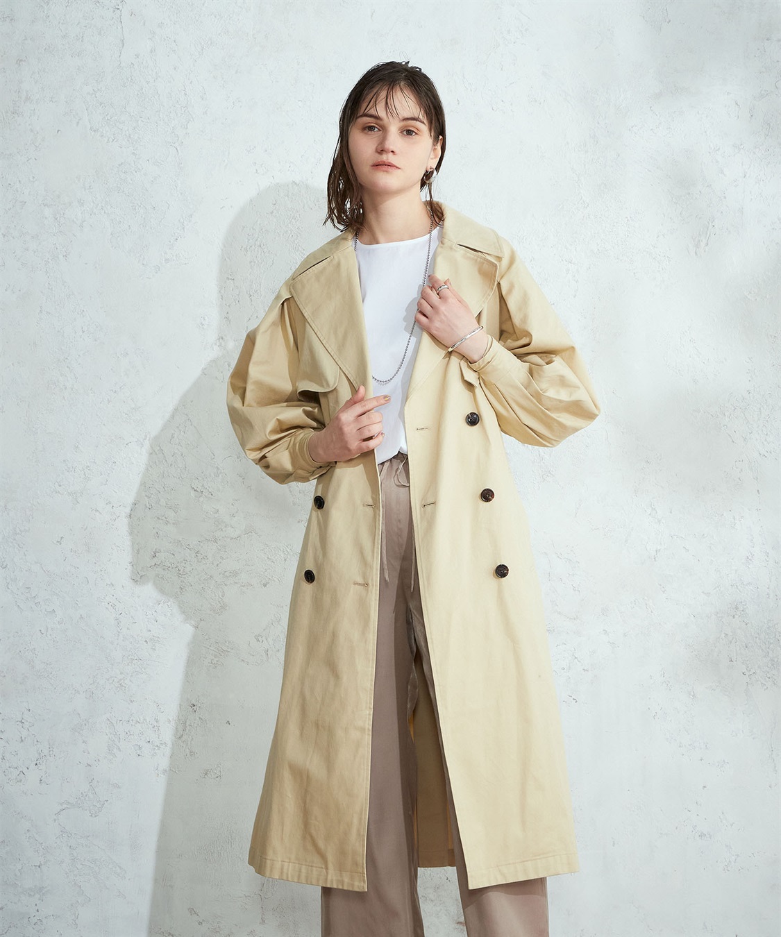 トレンチコート LE SOUK HOLIDAY｜クロスプラス公式通販サイト