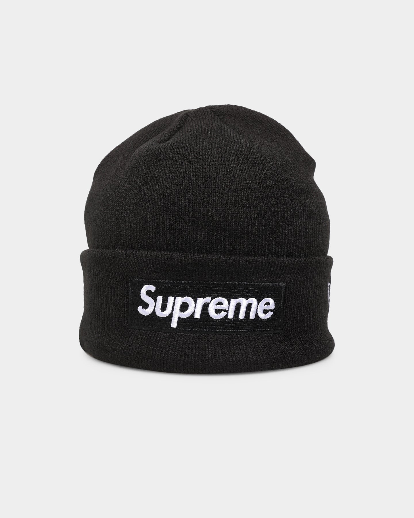 Supreme X New Era Box Logo Beanie Black | Culture Kings US