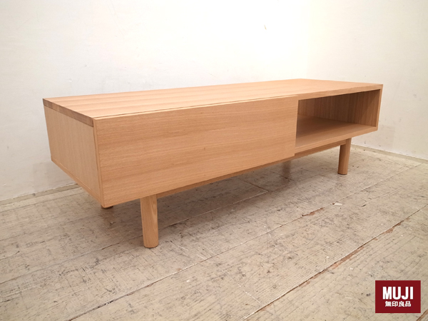 無印良品MUJI□タモ材TVボード ローボード買取専門【アドア東京