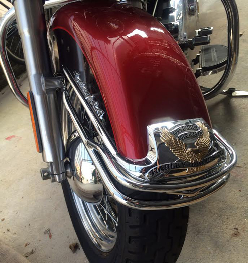 クローム・フロントフェンダーレール/ヘリテイジスタイル - Harley