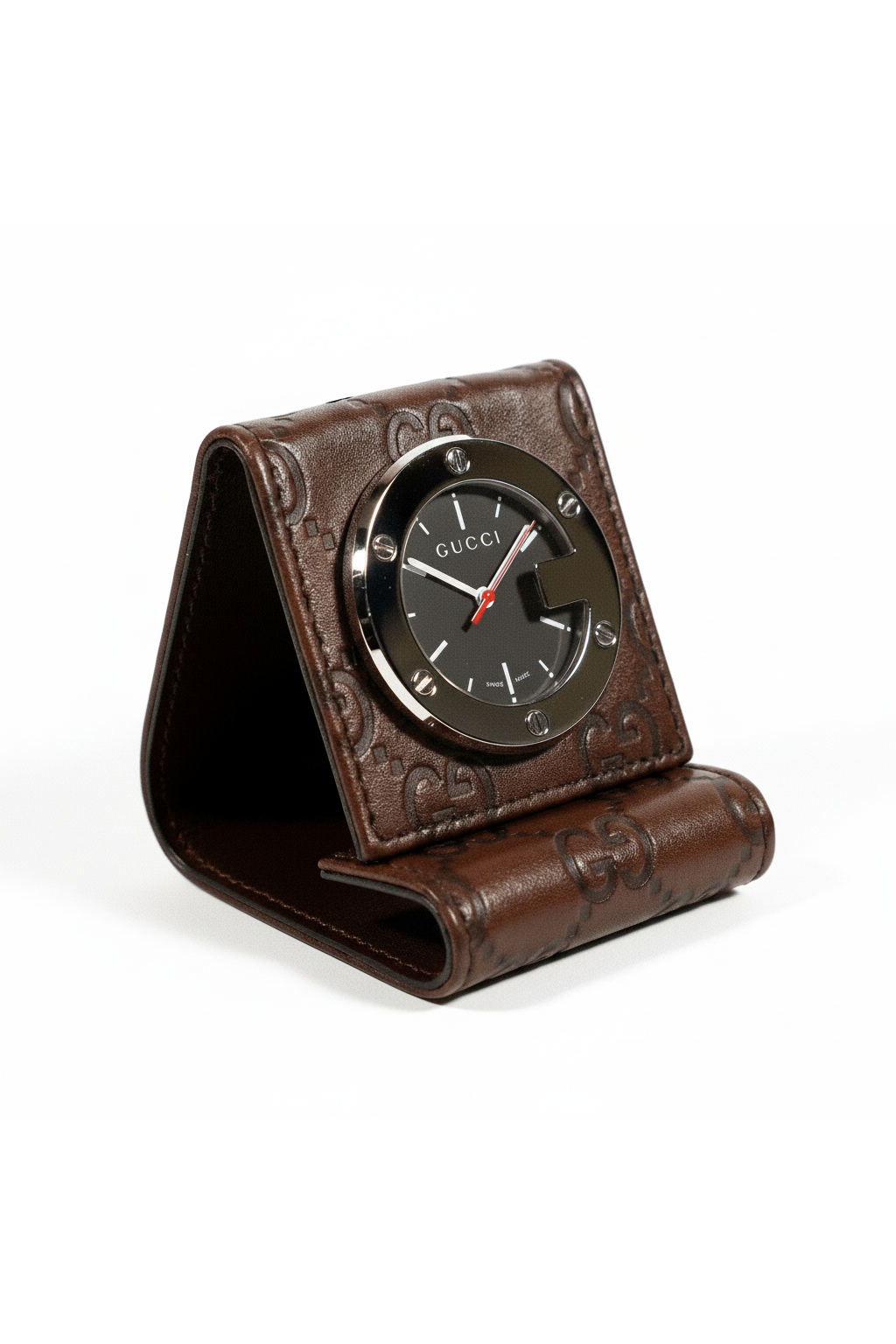Gucci Limited Edition Brown Stainless Steel / Calf-Skin Leather