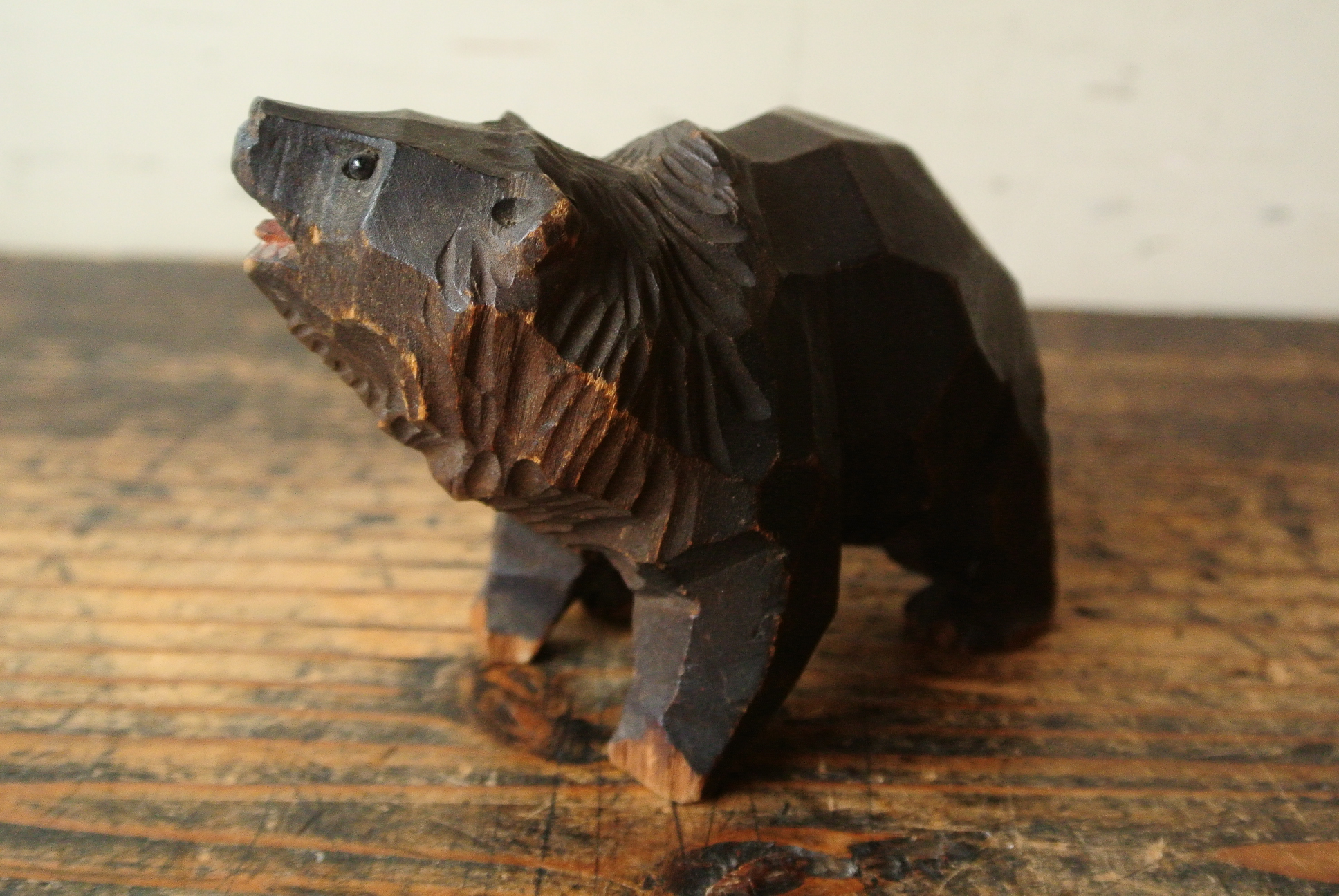 戦前の八雲の木彫り熊 - アンティーク雑貨・古道具の札幌 アンティーク