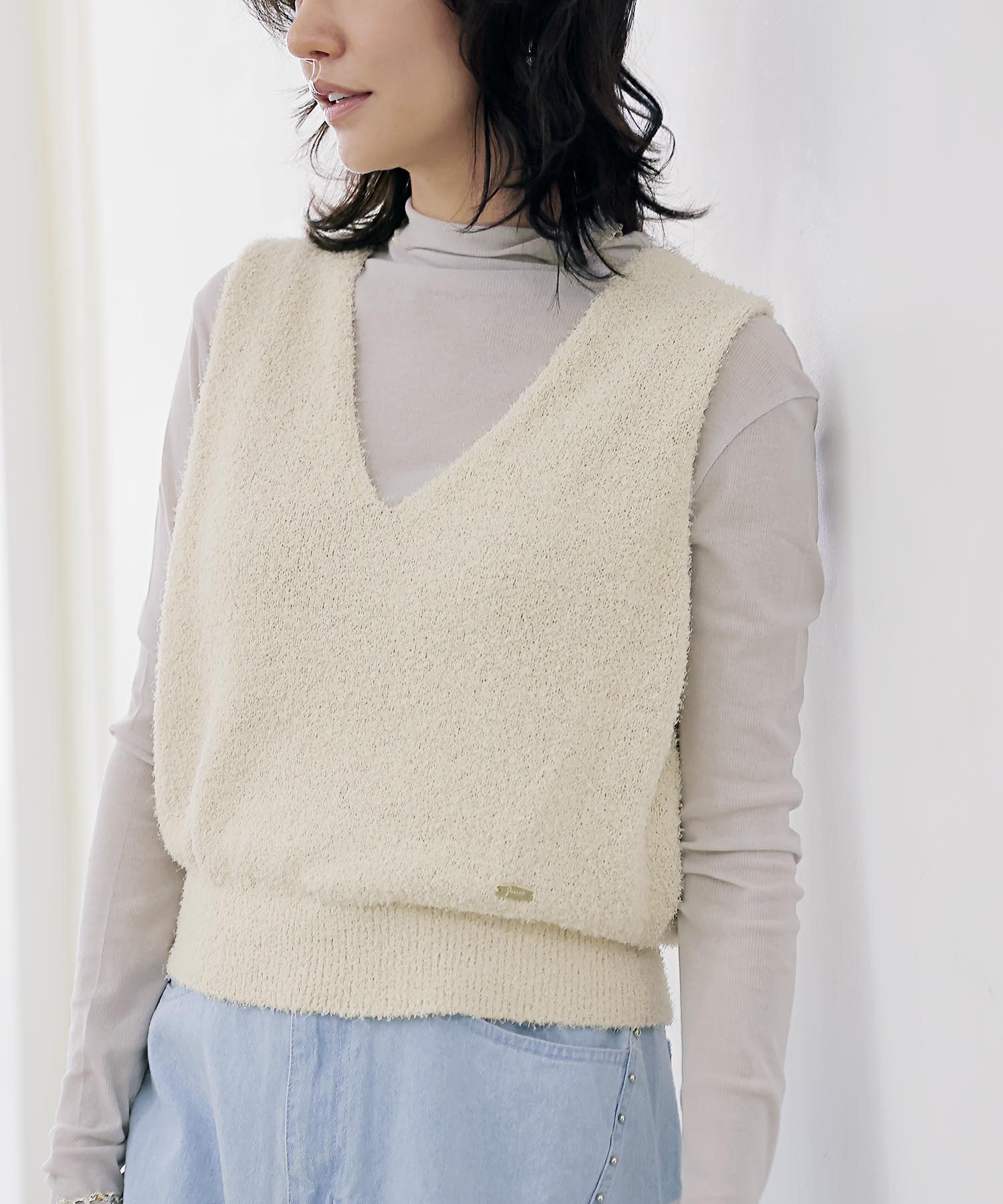 モケモケ前後2wayベスト | AND ON JIONE STORE（アンドオン）ジオン