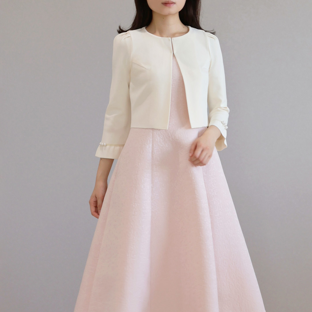 グログランジャガード エレガントワンピース【JM2355BE】 商品詳細