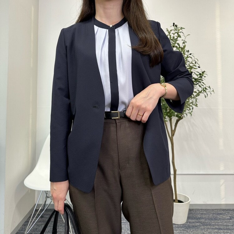 ライトサッカー ノーカラージャケット ネイビー【AOKI公式通販】