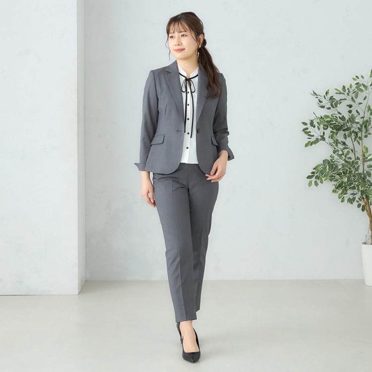 洗えるキレイスーツ 360°キレイ テーラードジャケット ブルーグレー