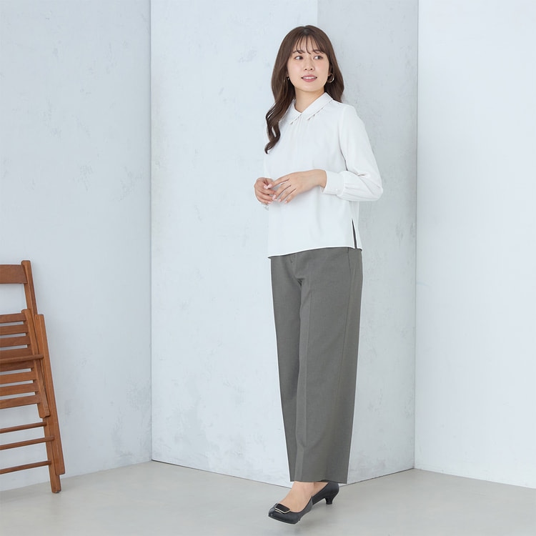 特価】【WEB限定価格】Oggiコラボ 2Wayストレッチツイル ワイドパンツ