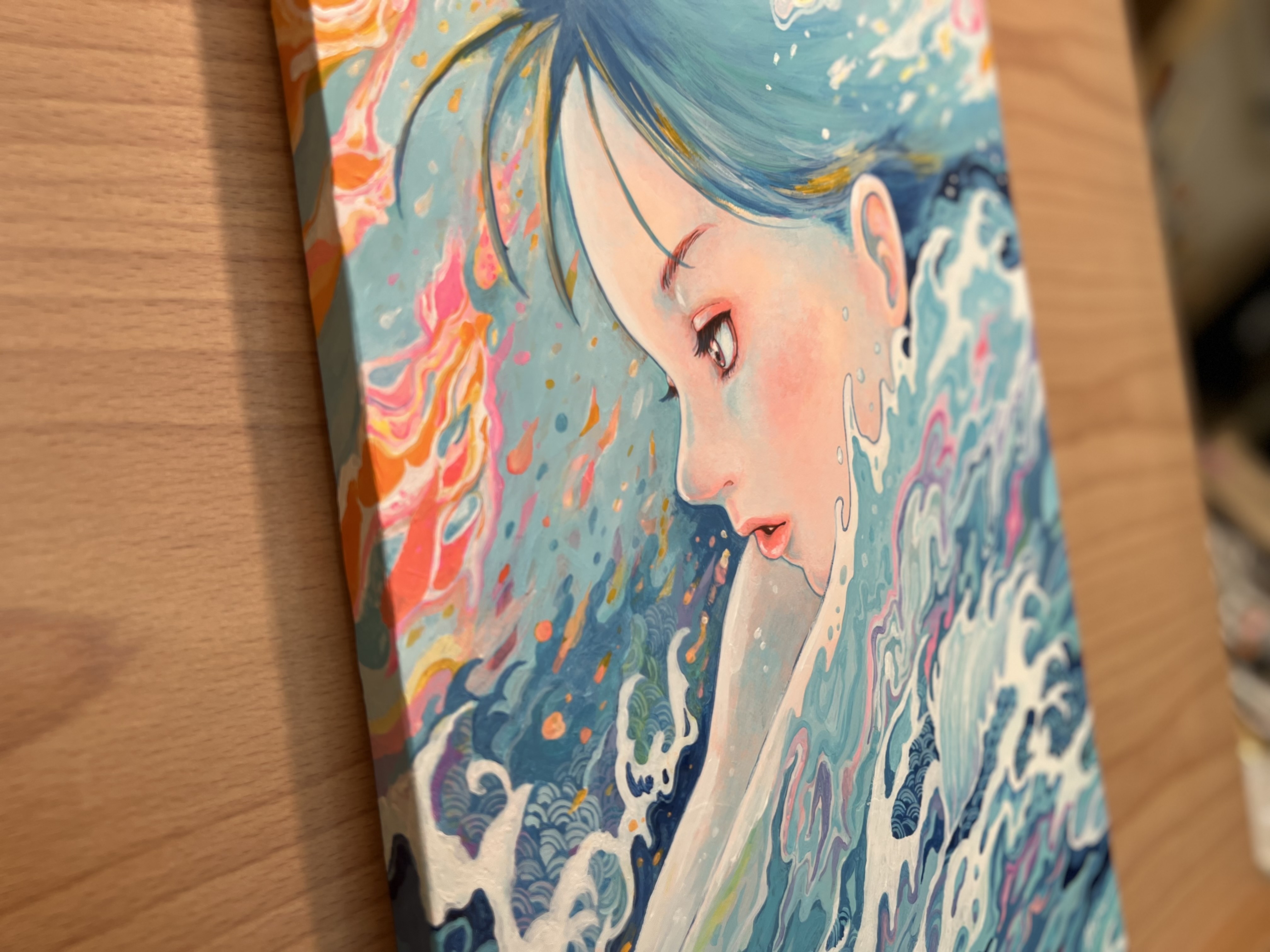 ACRYLIC / アクリル絵の具｜オーダー作品『Fantastical』｜真吏奈