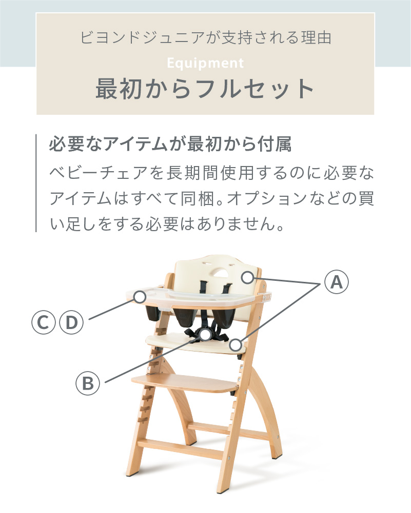 ビヨンドジュニア ハイチェア