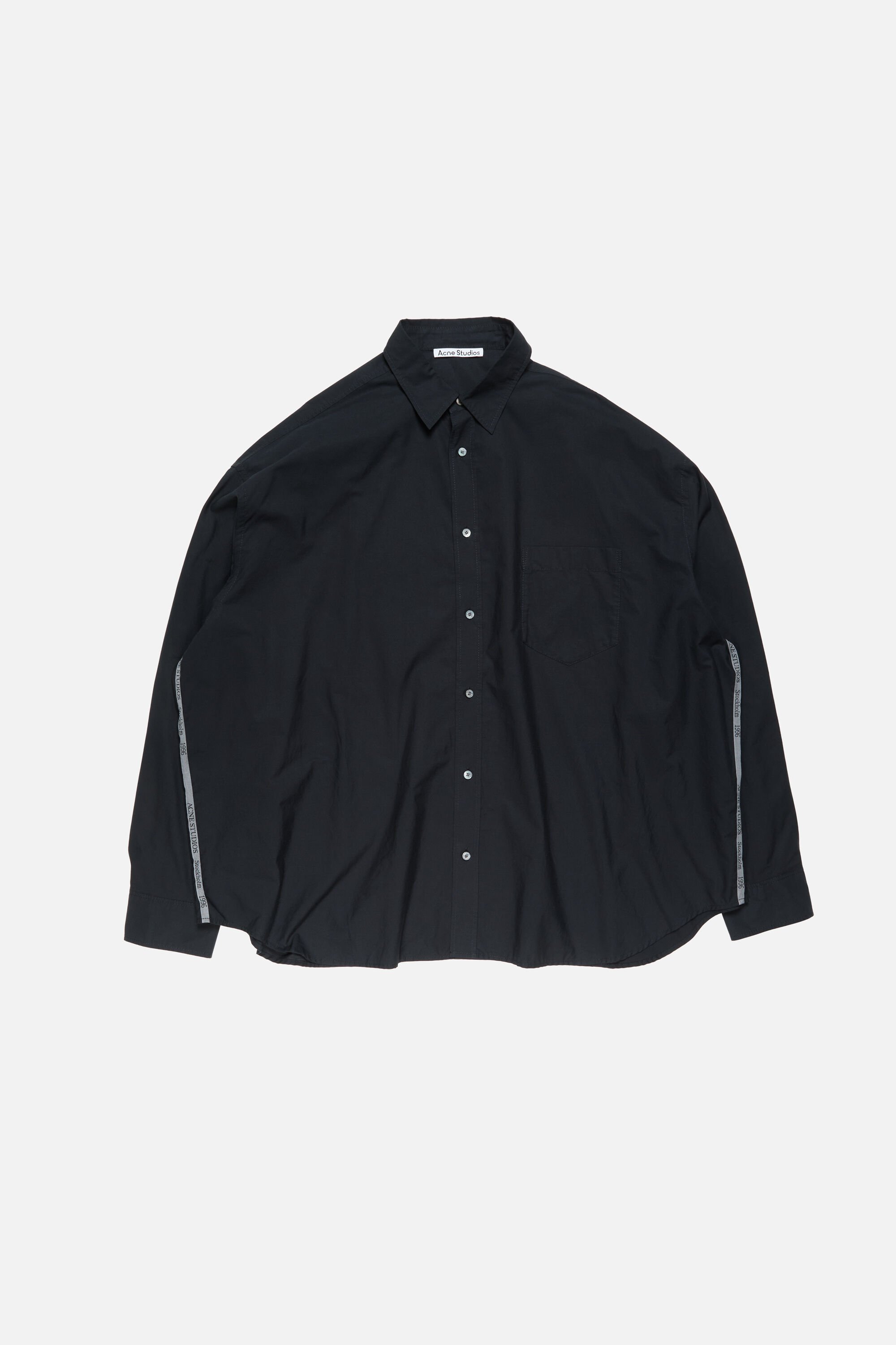 Acne Studios - ボタンアップシャツ - ブラック/グレー