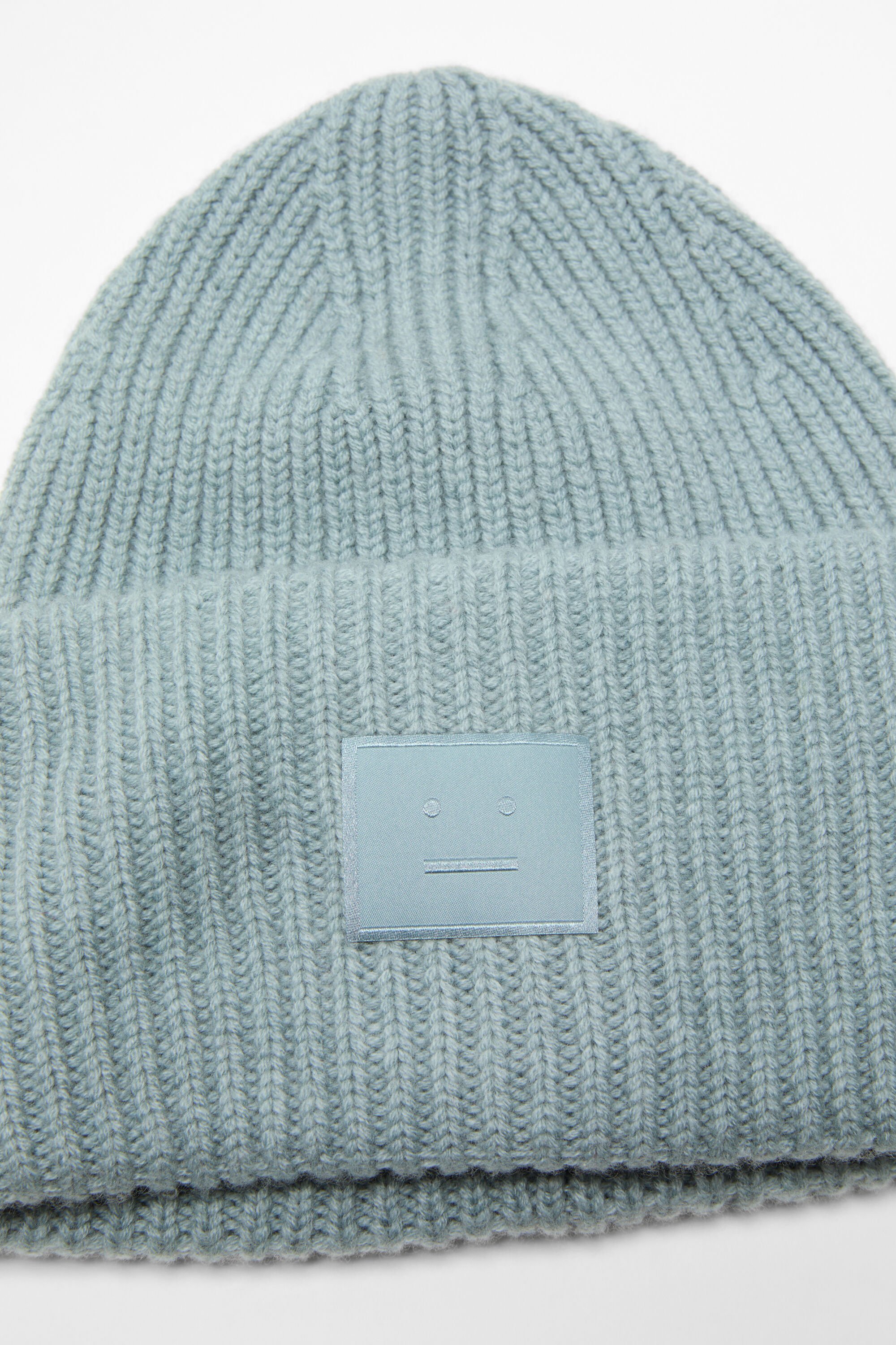 Acne Studios - ラージFaceロゴビーニー - ダスティブルー